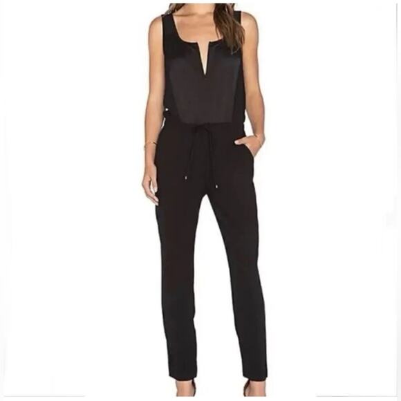 Trina Turk Pants - Trina Turk Black Jumpsuit Zipper Front Sporty Classic Tank Preppy Minimalist